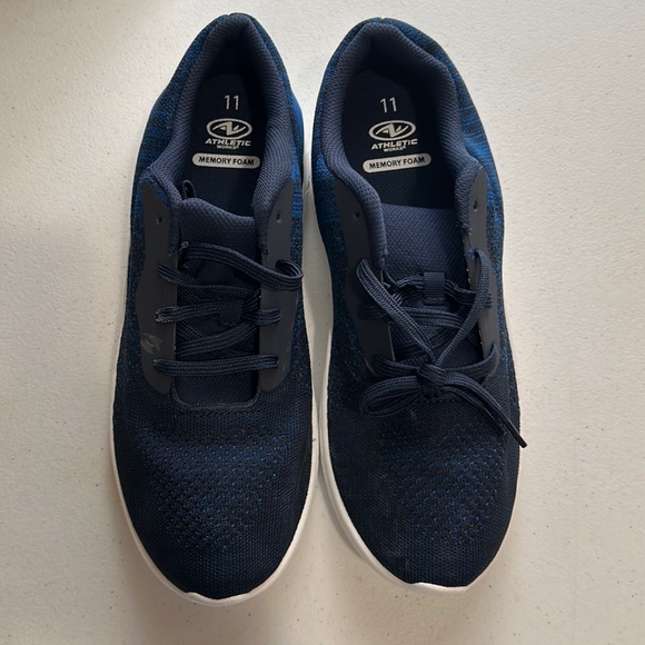 Athletic Works Other - Athletic Works, NWOT, Memory Foam, Mens Navy Blue & Black Sneakers, Size 11
